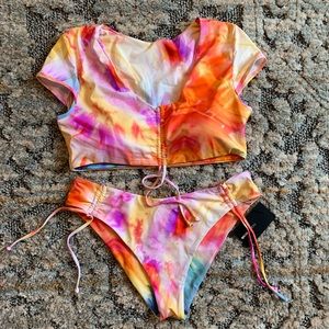Tie-dye Fashion Nova two piece